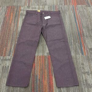 Levi's 501 Shrink to Fit Jeans Button Fly White Oak Cone Denim Red Fir Rigid 38